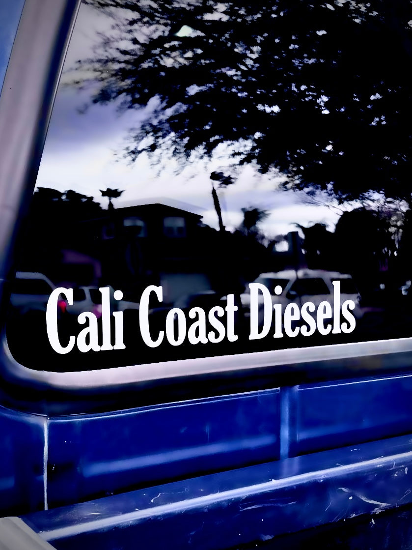 CALI COAST DIESELS sticker - white